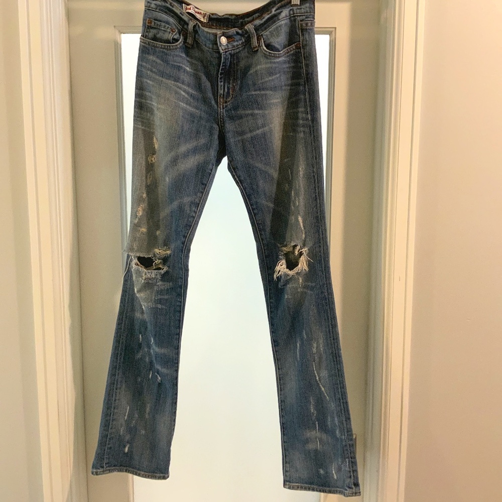 Red Engine Vintage Denim Distressed Ruby jeans